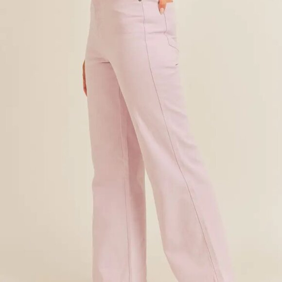 NWT Sadie & Sage Womens Lavender Celia High-Rise Flared Leg Jeans Size S/M/L - Picture 1 of 16